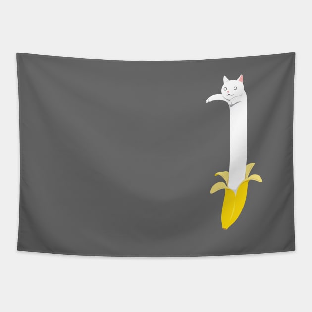 Banana cat Tapestry by Design2Heart