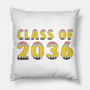 Class Of 2036 First Day Kindergarten or Graduation Tee. Pillow