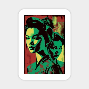 Vintage woman in pop-art style Magnet