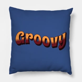 Vintage Groovy 1970s Pillow