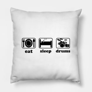 Eat Sleep Drums Funny drummer Pillow