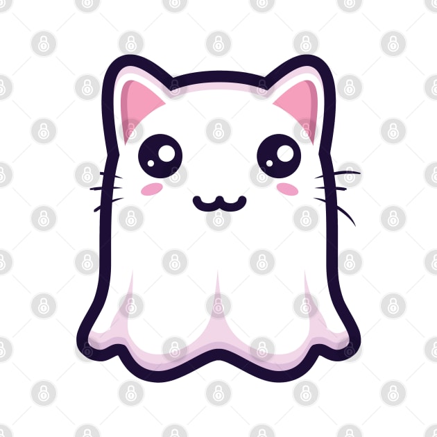 Kawaii Ghost Cat by BDAZ