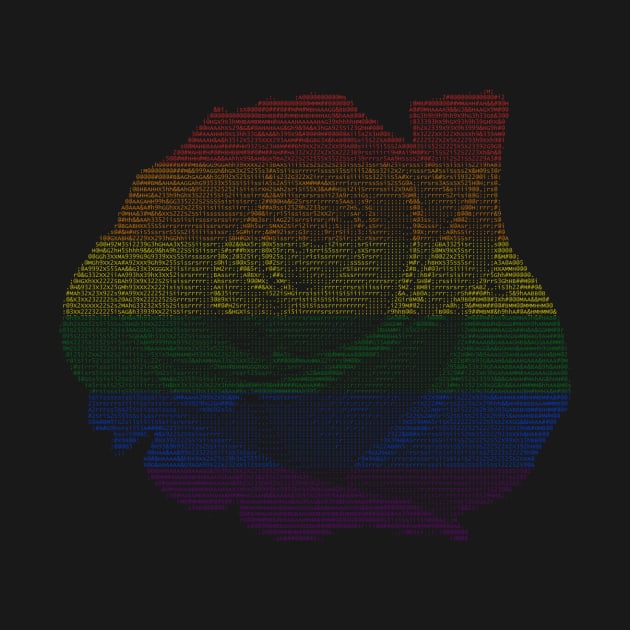 Pride Ascii Rose by ConnerDavis