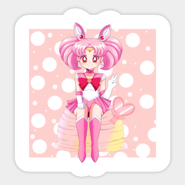 Sailor chibi moon Ice cream party! - Sailor Moon - Sticker | TeePublic