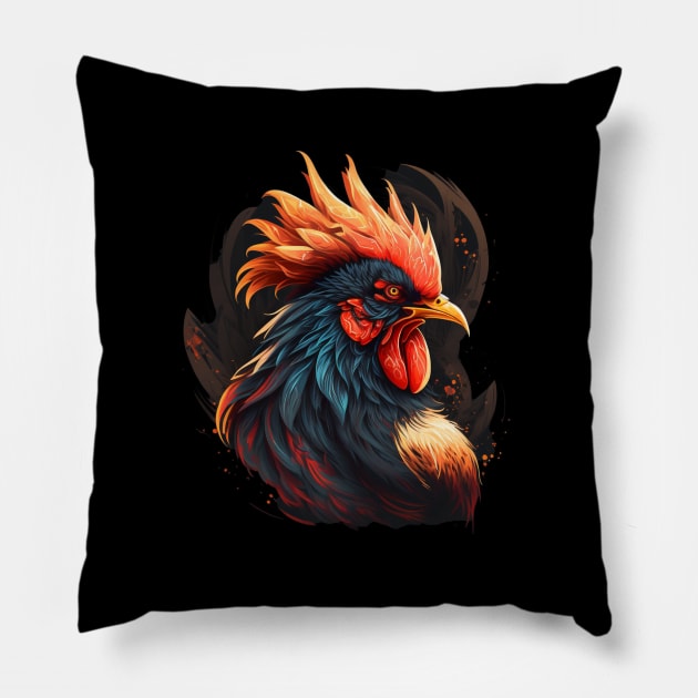 rooster Pillow by Nature