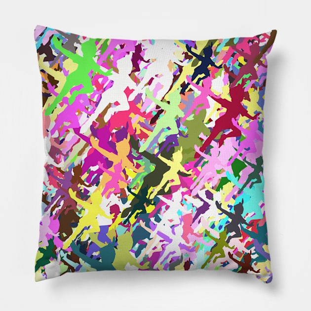 Pan Colorful Pattern Pillow by FandomTrading