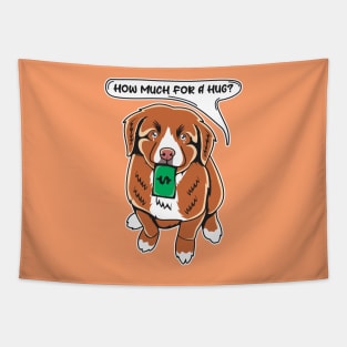 Funny Toller Nova Scotia Duck Tolling Retriever Puppy Needs A Hug Tapestry