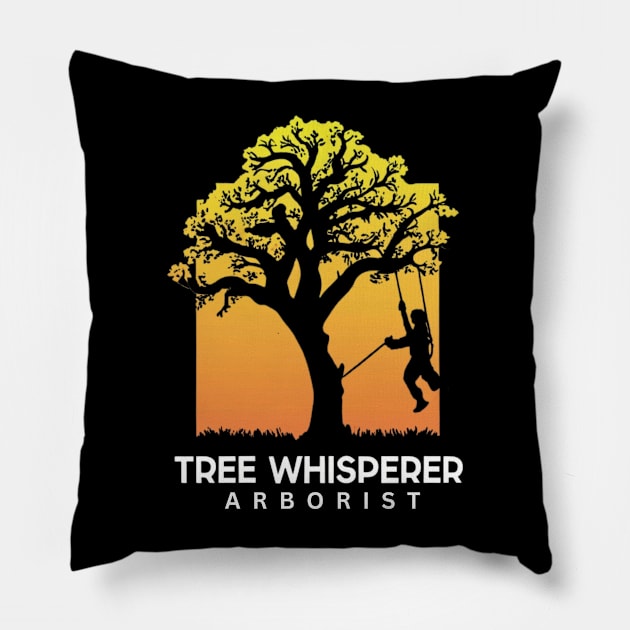 Arborist Pillow by Funny sayings