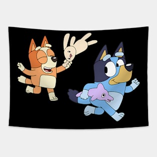 Bluey Running Tapestry