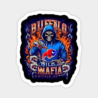 Bills Mafia Skeleton T-Shirt - Uniting in Fandom Magnet