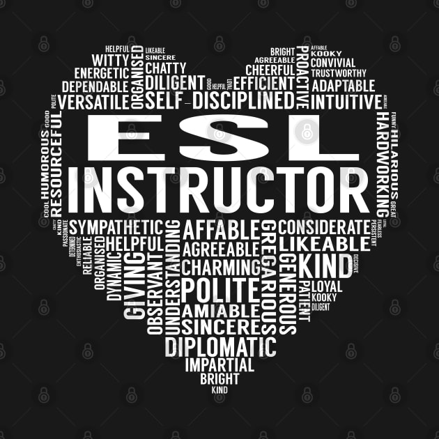 Esl Instructor Heart by LotusTee