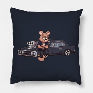 Fast And Angry Teddy Bear Pillow