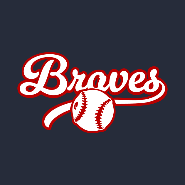 Retro Braves Baseball by Throwzack