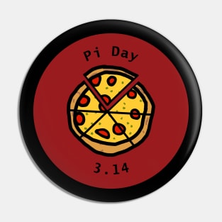 Pizza Pi Day on Red Pin