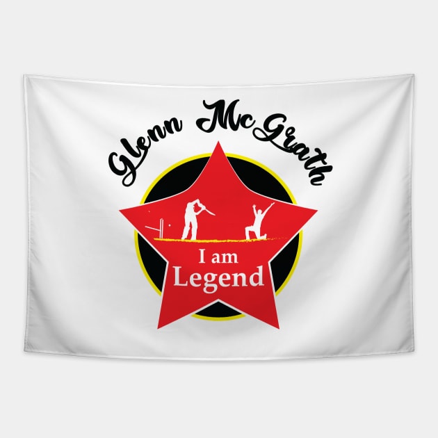 Glenn McGrath - I am Legend T-shirt Tapestry by VectorPB