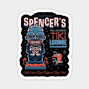 Spencer's Hellraising Tiki Lounge - Creepy Cute Pinhead - Surf Vacation Magnet
