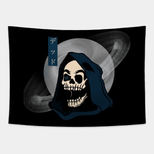 DEATH, band merchandise, skull design, skate design Tapestry