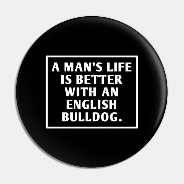 English Bulldog Pin by BlackMeme94