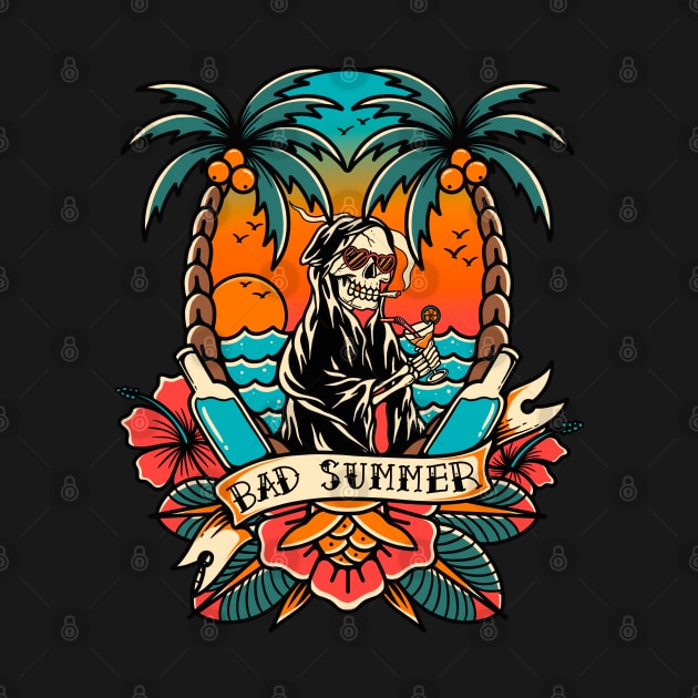 Summer skull by ILLUSTRA.13