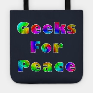 Geeks for Peace (distressed) Tote