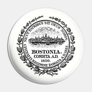 Seal of Boston Decal Pin