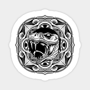 Mandala T Rex Magnet