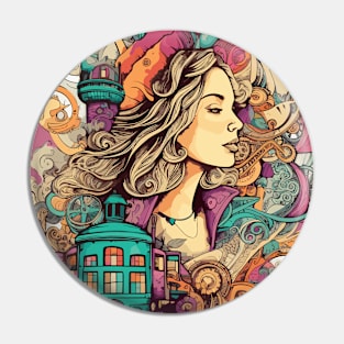 Beautiful woman Pin