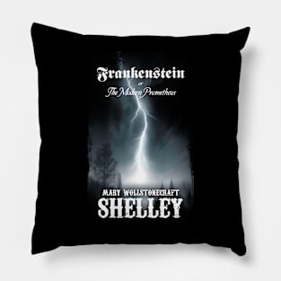 Frankenstein book cover tribute Pillow