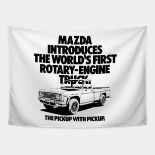 Mazda REPU. Worlds First Rotary Truck Pickup Advert Tapestry