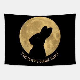 The Happy Moon Hare Tapestry