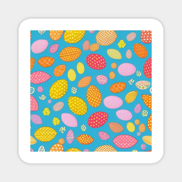 Easter eggs Pattern Magnet by FineArtworld7