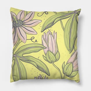 Beautiful Pastel Flowers Pillow