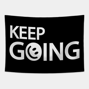 Keep going typography design Tapestry