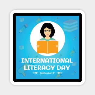 International Literacy day Magnet