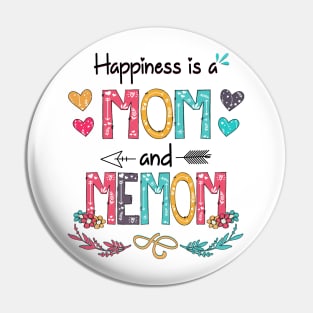 Happiness Is A Mom And Memom Wildflower Happy Mother's Day Pin