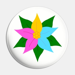 Pride Poinsettia Pin