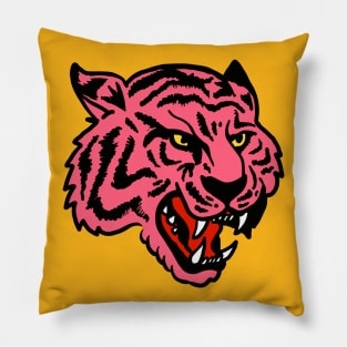 Pink Tiger Grin Pillow