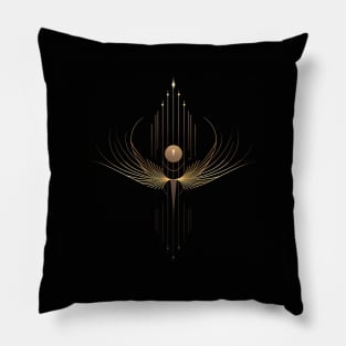 Minimalistic Geometric Illustration Pillow