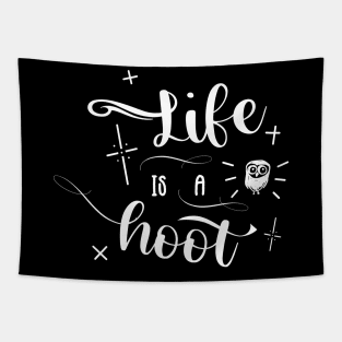 Funny Owl Quote Tapestry