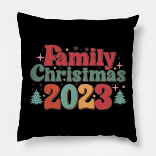 Family Christmas 2023 Matching Pillow