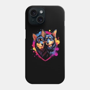 Australian Kelpie Couple Valentine Phone Case