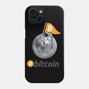 Bitcoin To The Moon, Cryptocurrency, Funny Bitcoin Phone Case