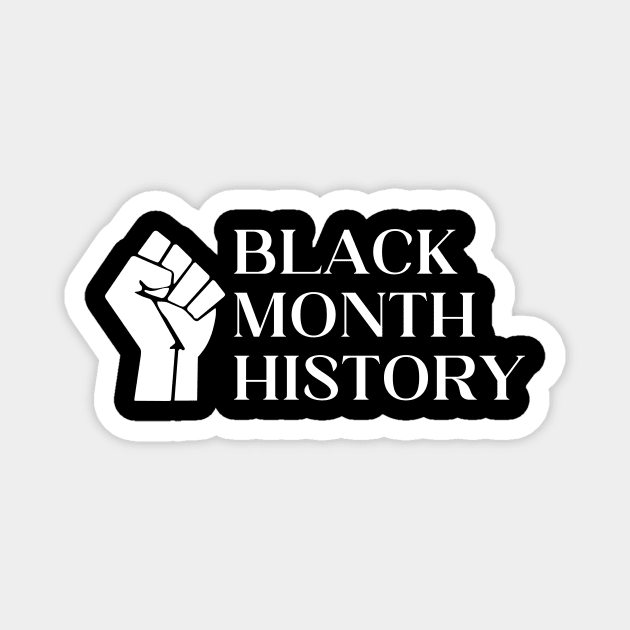 BLACK MONTH HISTORY Magnet by Ajiw