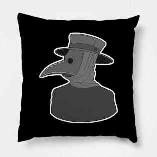 Plague Doctor Classic Bust Design Pillow