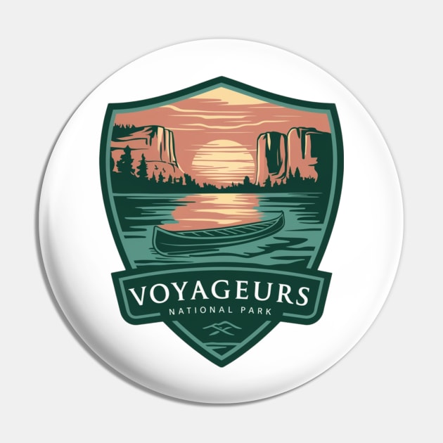 Voyageurs National Park Emblem Pin by Perspektiva