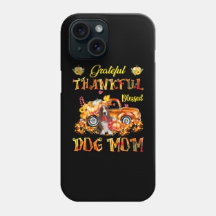 Basset Hound Pumpkin Thankful Grateful Blessed Dog Mom Phone Case