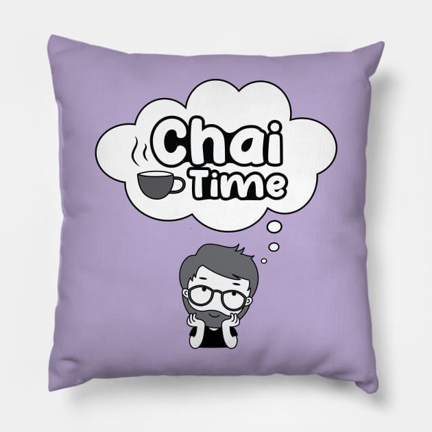 Chai time Pillow by Anjali_Comics