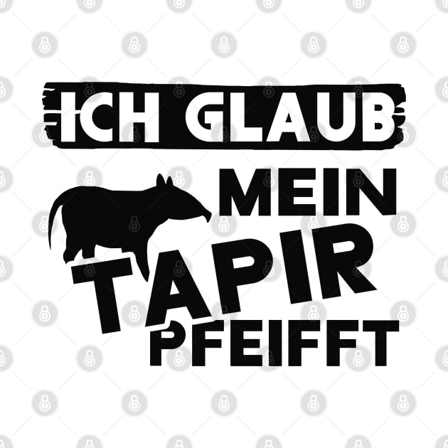 Lustiger tapir Spruch lässiger Motiv liebhaber by FindYourFavouriteDesign