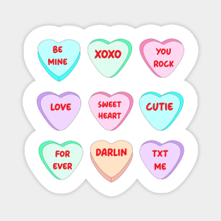 Candy Sweet Hearts Love Valentines Day Magnet