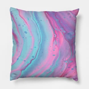 Fluid colored painting Pillow